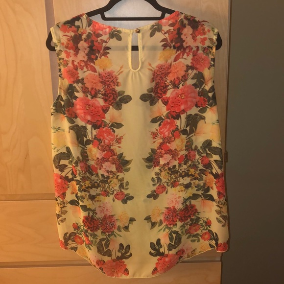 Yellow Floral Blouse - Picture 5 of 5